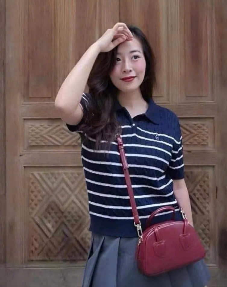 ÁO POLO LEN VẶN THỪNG THÊU GẤU CỘC TAY NỮ THU ĐÔNG