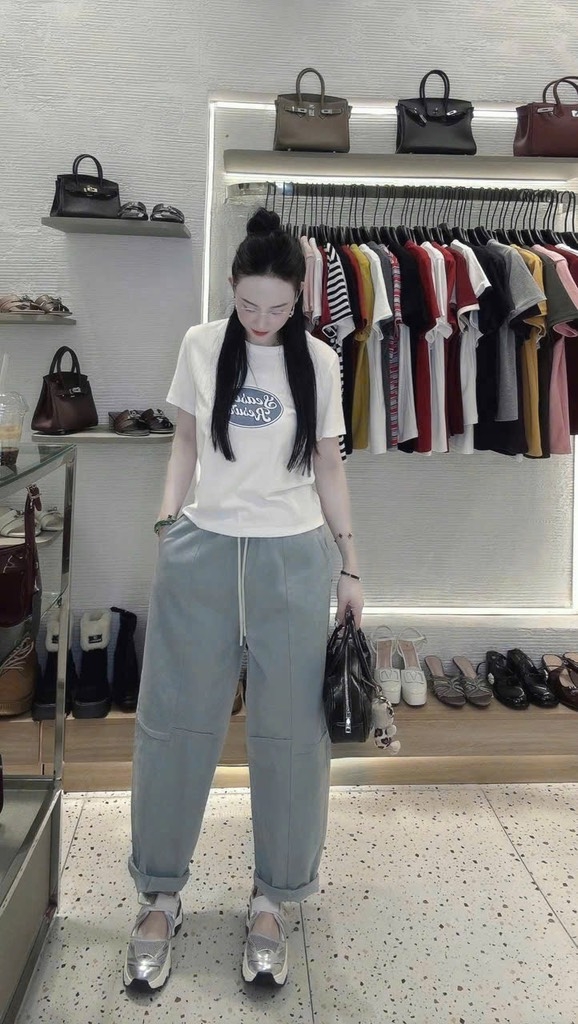QUẦN BAGGY LY GÂN 2 MÀU NỮ (SALE 70K)