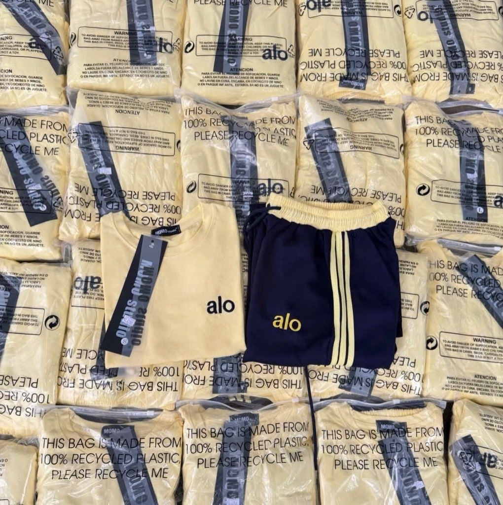 SET ÁO VÀNG QUẦN SUÔNG ALO NỮ SẴN (SALE 118k)