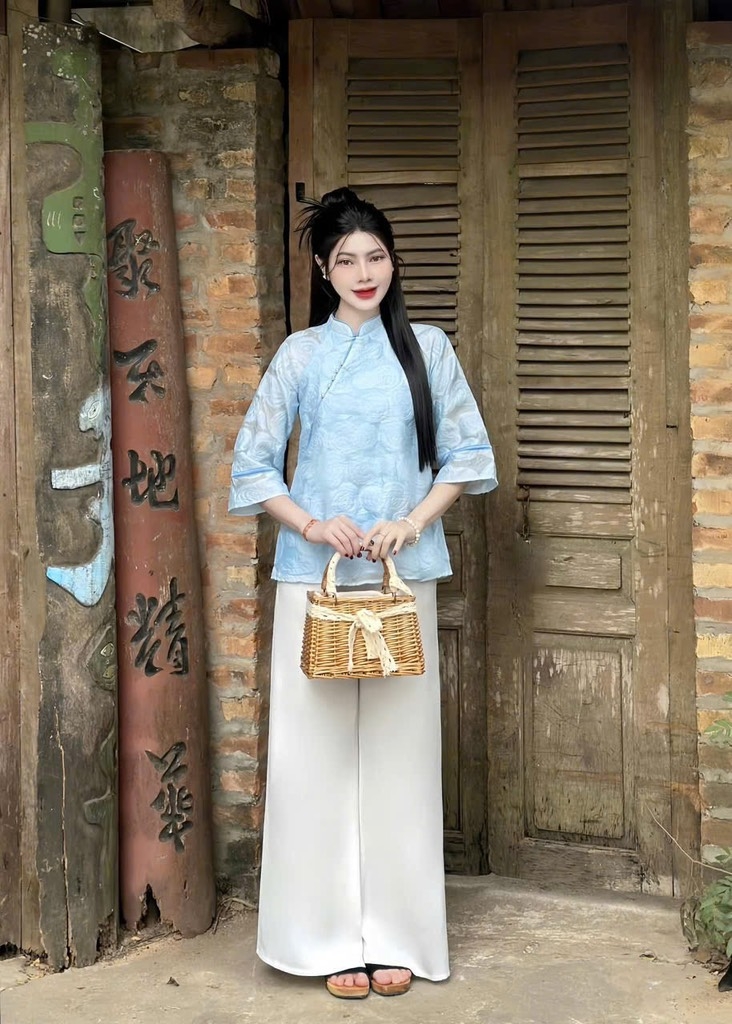 SET PHÁP PHỤC HOA HỒNG VIỀN 2 LỚP NỮ SẴN (SALE 139k)