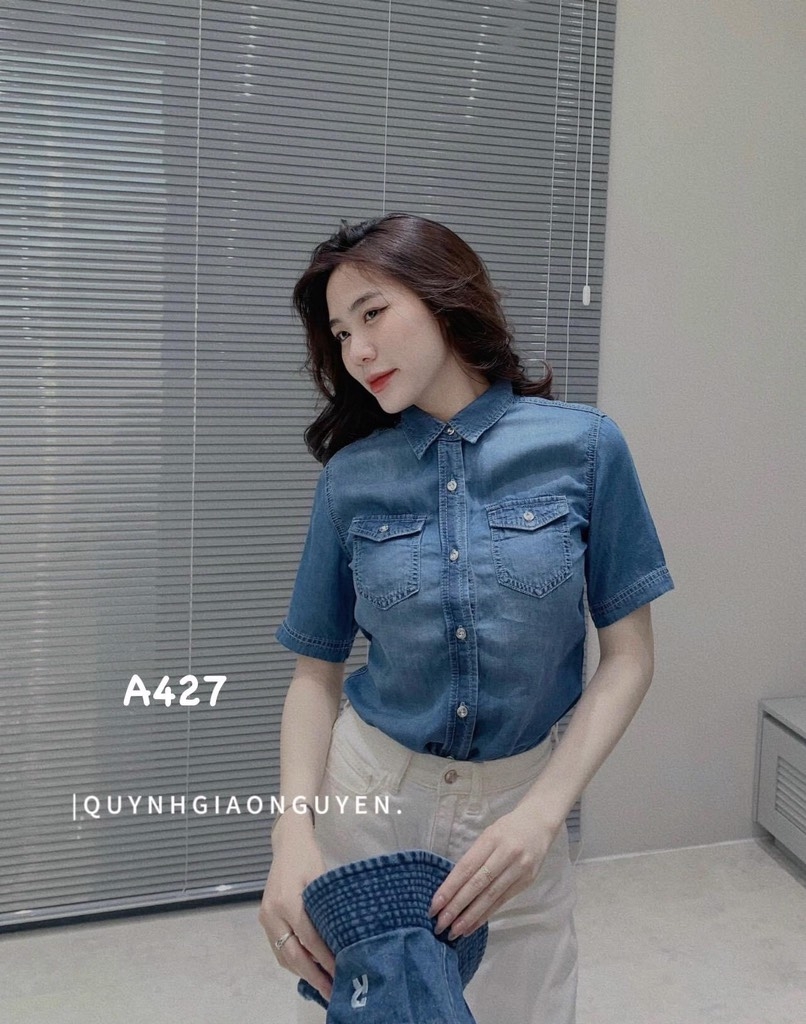 ÁO BÒ NỮ TÚI TRƯỚC FORM TO RỘNG SẴN