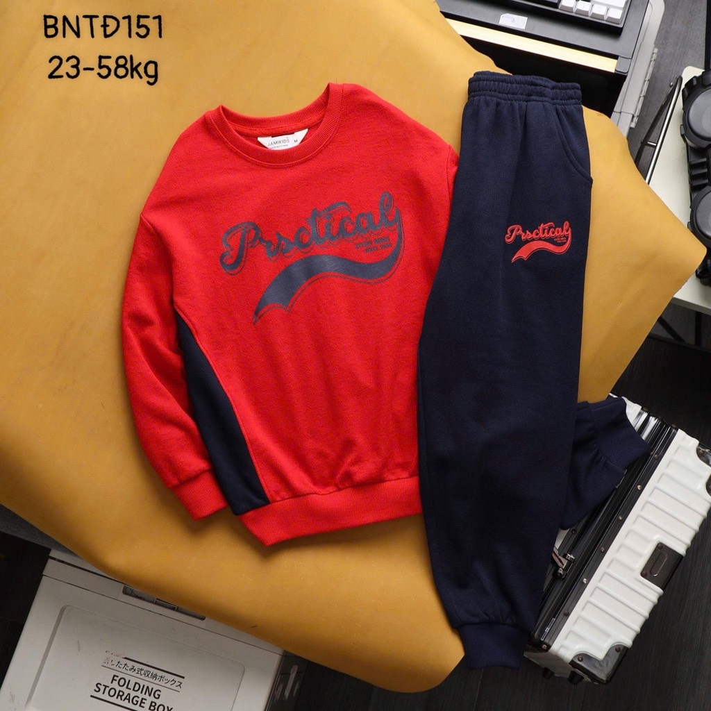 BỘ DÀI NỈ COURAGE PRACTICAL PHỐI MÀU BÉ TRAI SIZE ĐẠI