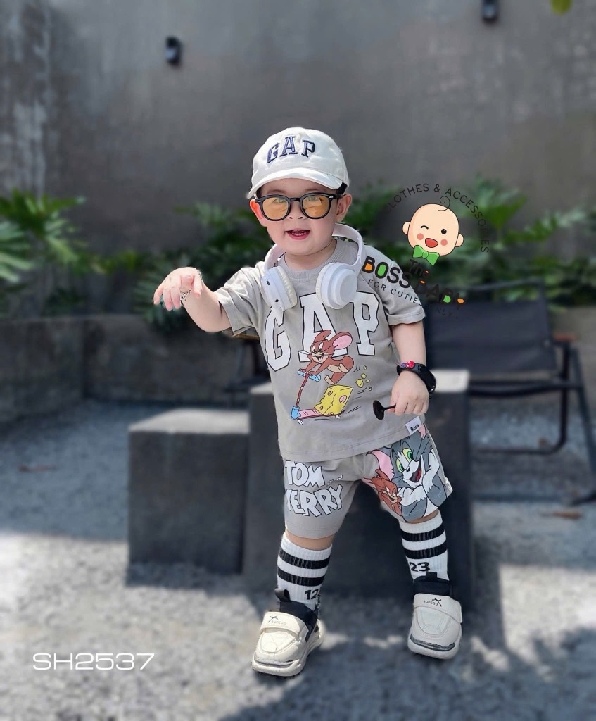BỘ GAP XÁM MÈO CHUỘT BÉ TRAI