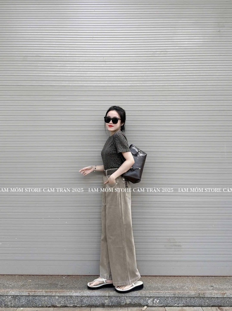 QUẦN BÒ NỮ SUÔNG NÂU SẴN