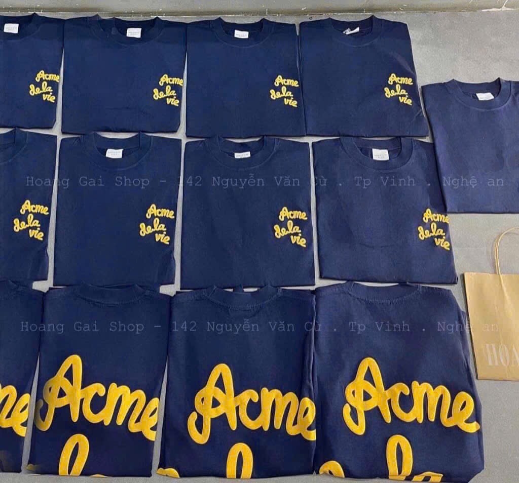 ÁO PHÔNG CỘC ACME XANH THAN MẸ CON