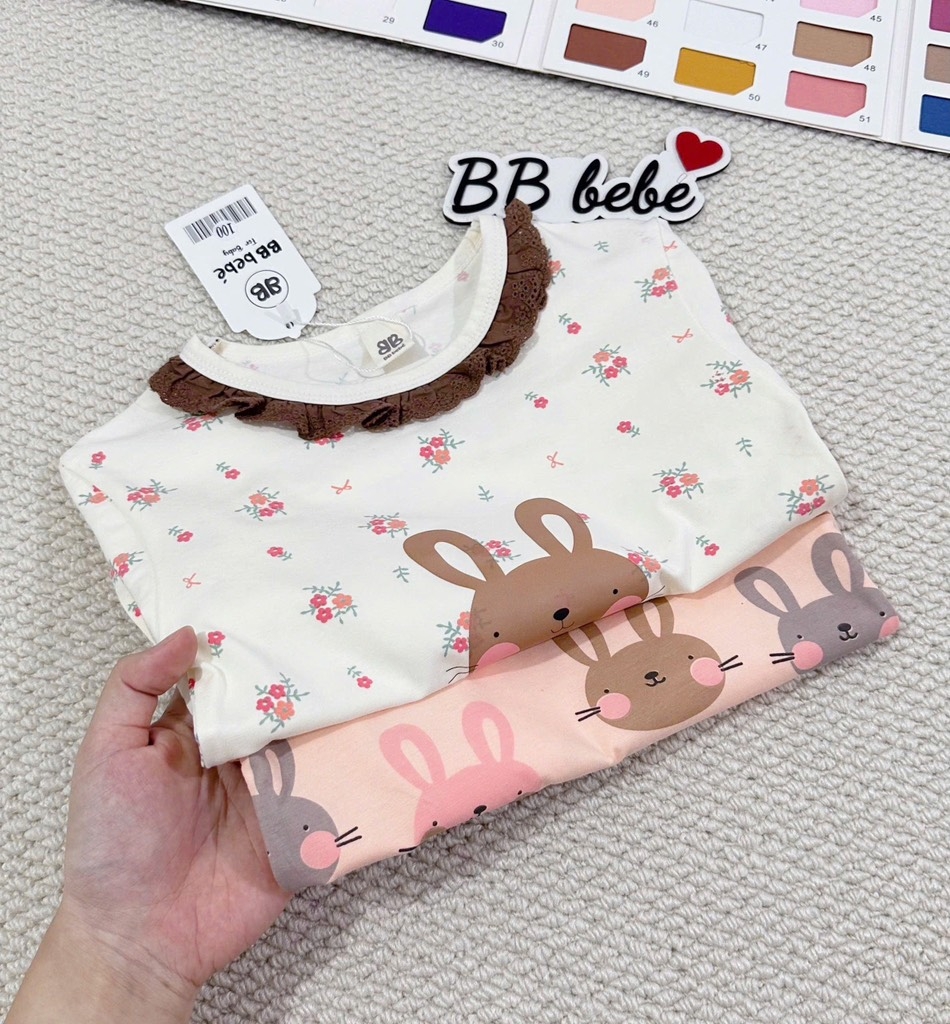 SET 2 BỘ DÀI THỎ HOA NHÍ TONE HÀN QUỐC BÉ GÁI