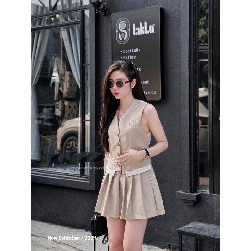 SET GILE CV XẾP LY MIUMIU NỮ SẴN