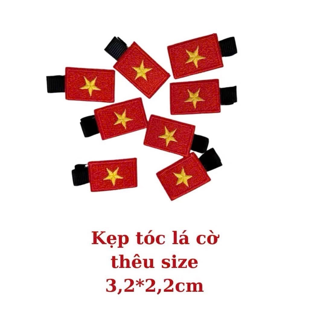 PHỤ KIỆN - SET 5 CẶP TÓC LÁ CỜ VN