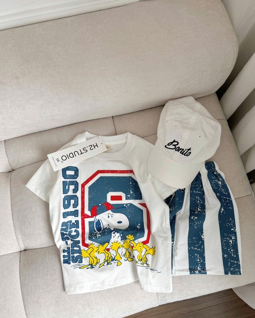 SET BỘ CHÚ CHÓ SNOOPY QUẦN ĐÙI KẺ BÉ TRAI