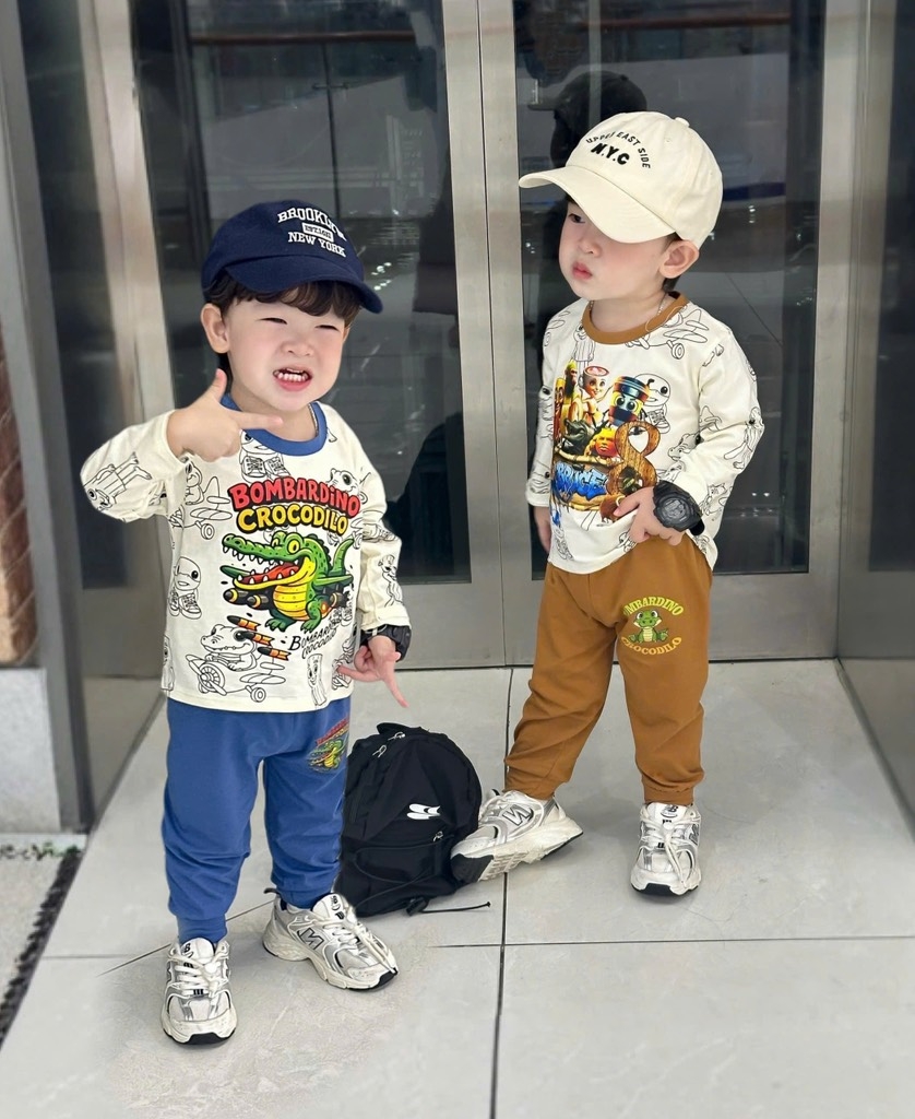 SET 2 BỘ DÀI CÁ SẤU QUẦN DƯƠNG NÂU BÉ TRAI SẴN