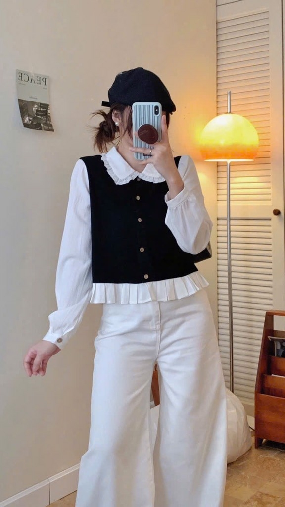 SƠ MI PHỐI GHILE LEN LIỀN NỮ