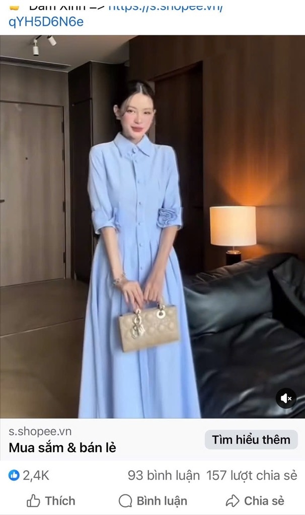 VÁY KẺ LI TRƯỚC HOA TAY CÚC BỌC NỮ SẴN