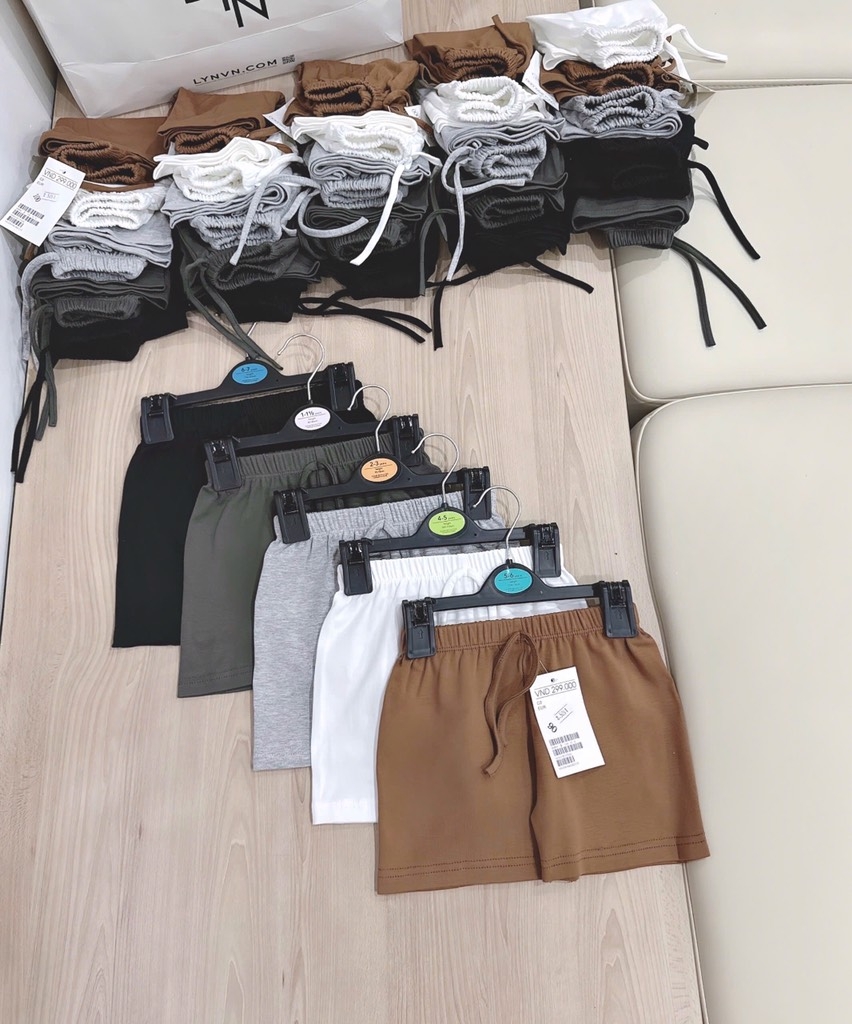 COMBO 5 QUẦN ZIP TONE NÂU XÁM BÉ TRAI