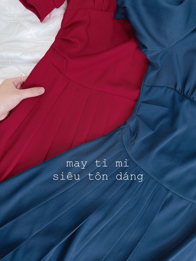 VÁY LI EO TẠO KIỂU TAY BỒNG SẴN