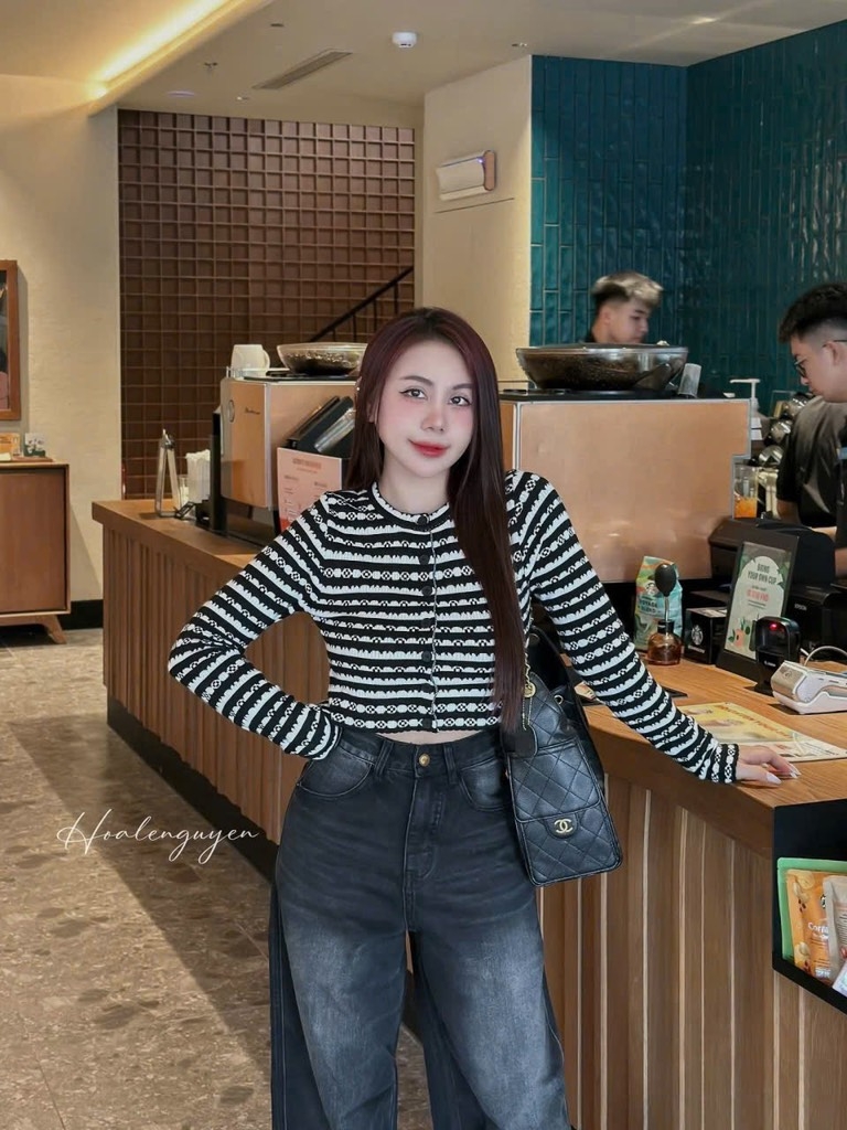 ÁO LEN HOẠ TIẾT PHA MÀU NỮ THU ĐÔNG