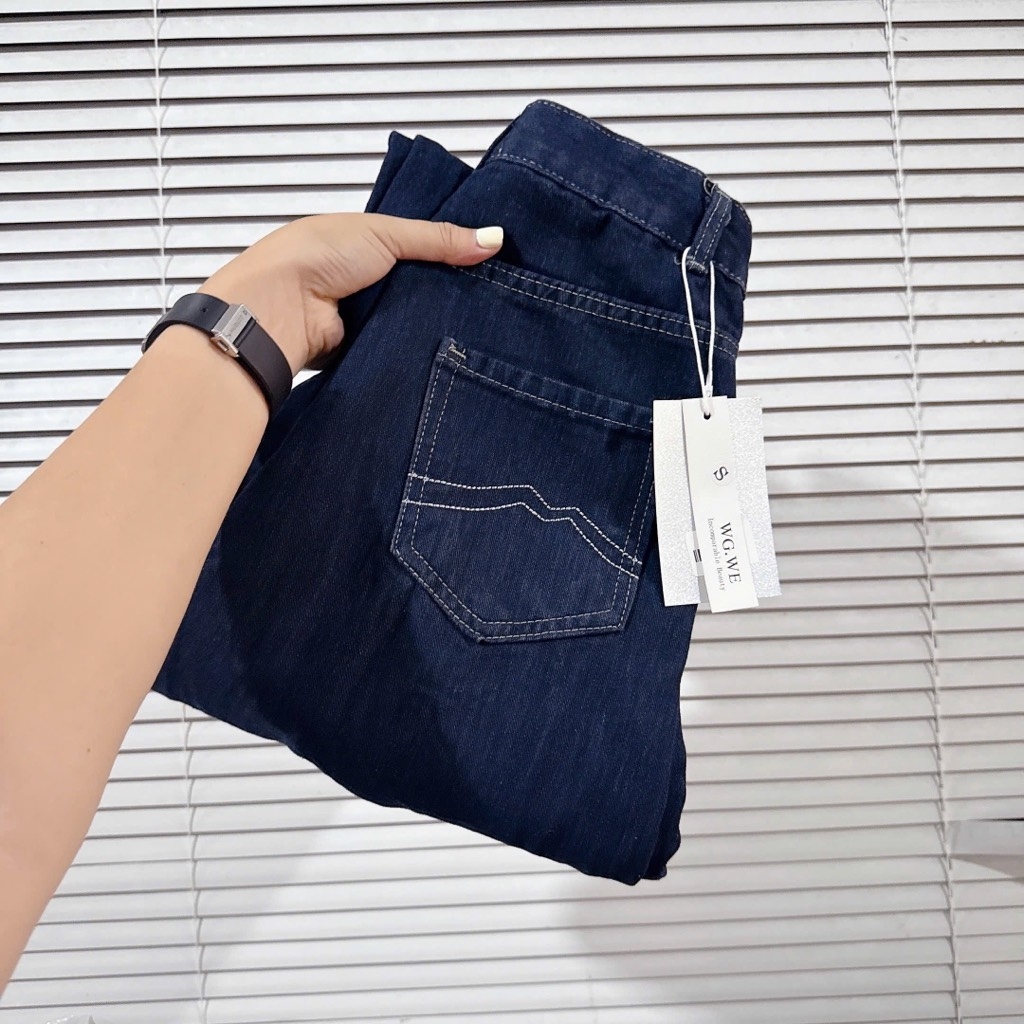 QUẦN BÒ NỮ SUÔNG XANH ĐẬM SẴN(sale 99k)