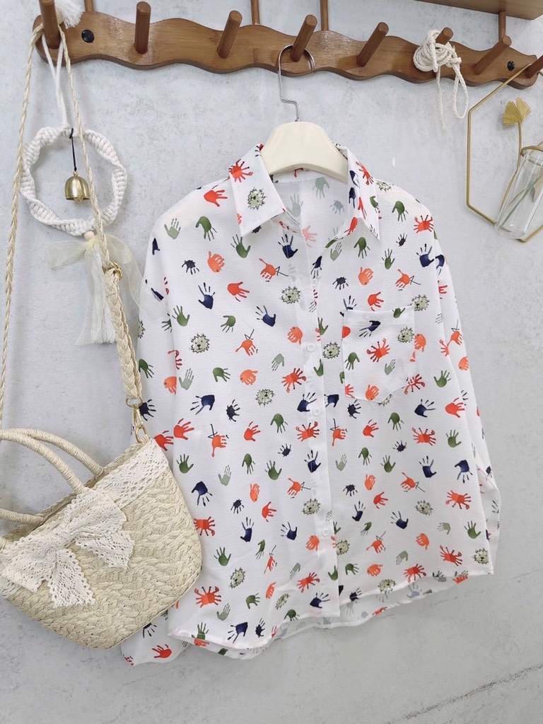 ÁO SƠ MI HOẠ TIẾT NỮ