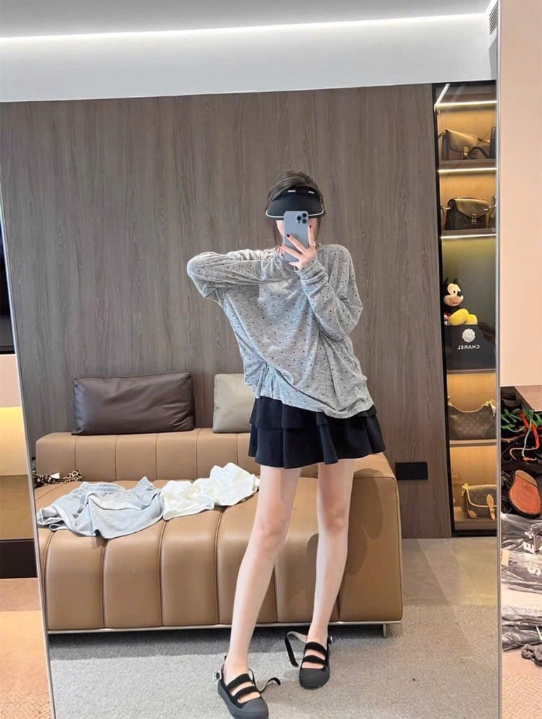 CHÂN VÁY NGẮN XOÈ TẦNG NỮ