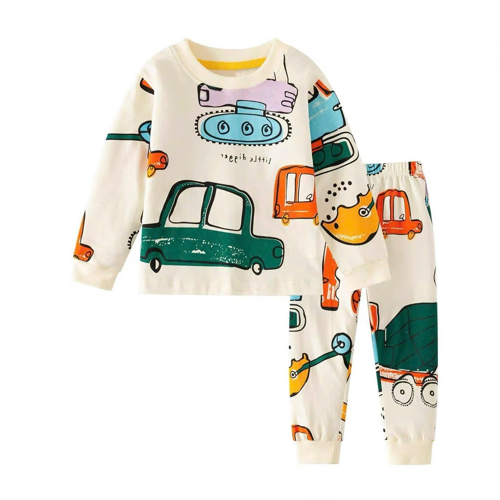 SET BỘ DÀI HOẠ TIẾT Ô TÔ MÁY XÚC BÉ TRAI