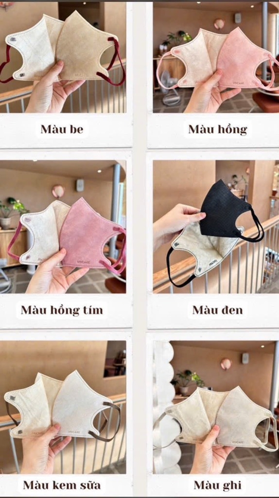 PHỤ KIỆN - SET 50C KHẨU TRANG UNI NHIỀU MÀU SẴN