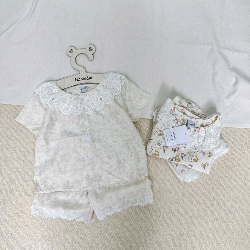 SET 2 BỘ CỘC BÈO REN BÉ GÁI