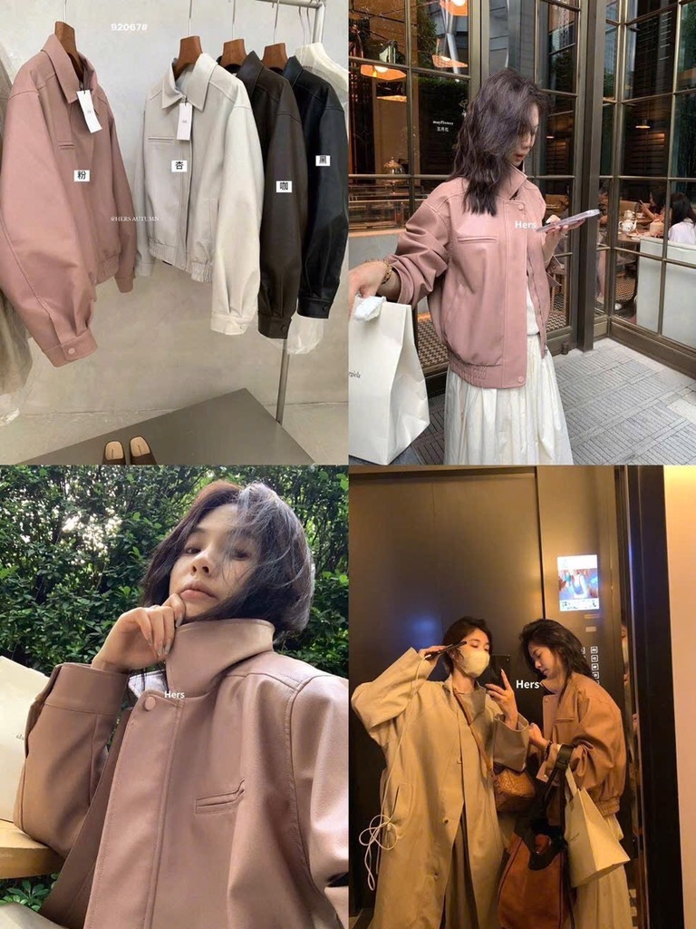 ÁO DA HERS 4 MÀU SANG XỊN