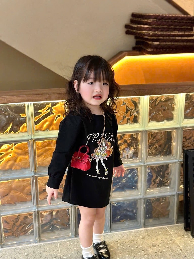SET 3 VÁY DÀI TAY CÔ GÁI CHO BÉ GÁI SẴN
