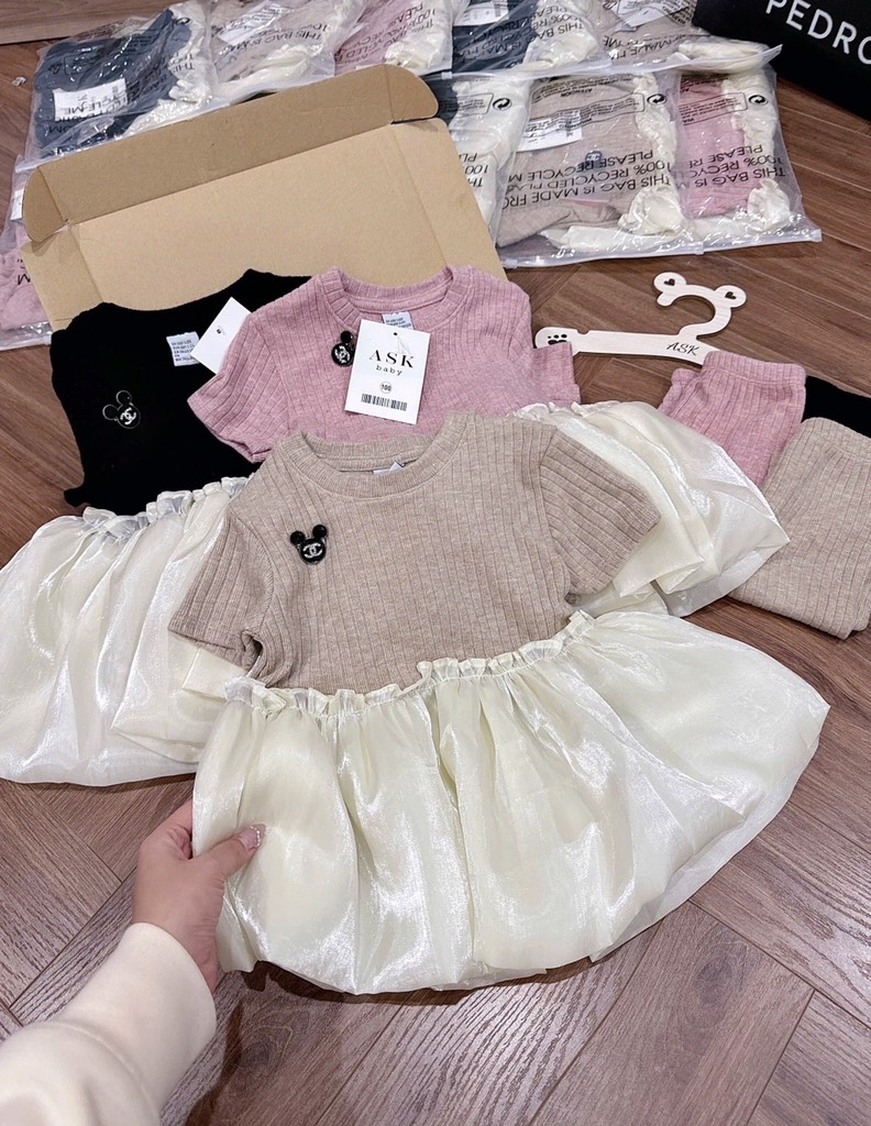 SET BỘ PHỐI BÈO BỒNG BÍ BÉ GÁI SẴN (SALE 75k)