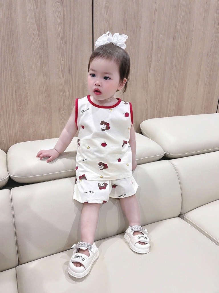 SET 3 BỘ SÁT NÁCH TONE ĐỎ BÉ GÁI( xả 109k)