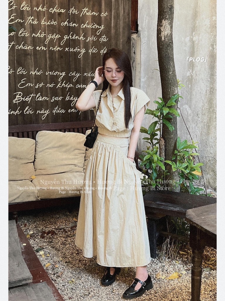 SET BỘ ÁO CHUN GẤU CV DÚM TÚI(XẢ 79k)