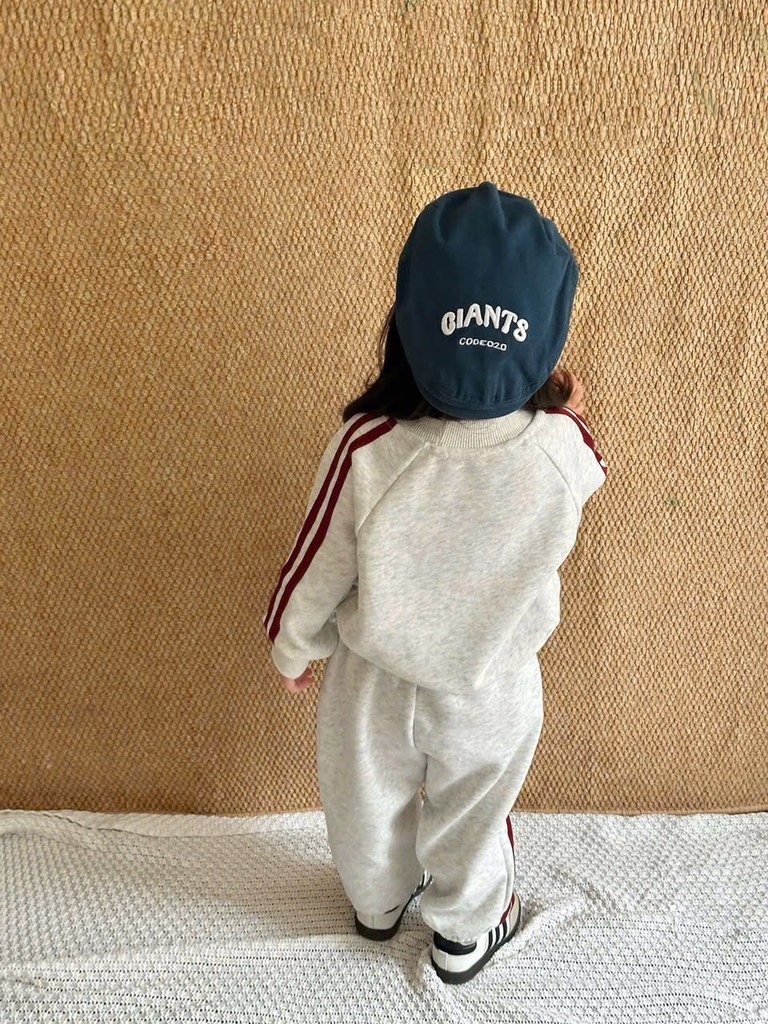 SET BỘ DÀI NỈ NGỰA XÁM KẺ ĐỎ MẸ VÀ BÉ