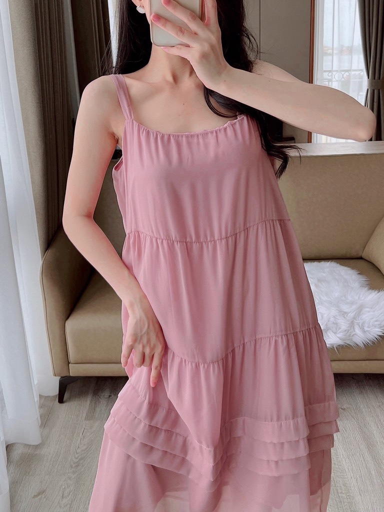 VÁY TƠ LI NGANG 3 TẦNG 2 LỚP