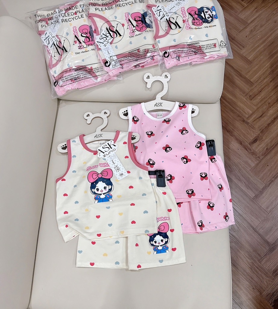 SET 2 BỘ BA LỖ BẠCH TUYẾT BÉ GÁI (XẢ 79k)