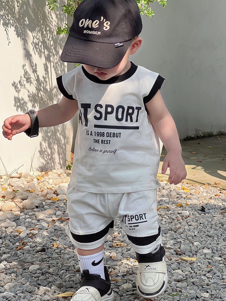 SET 2 BỘ COTTON TÀU SPORT BÉ TRAI SẴN (XẢ 75k)