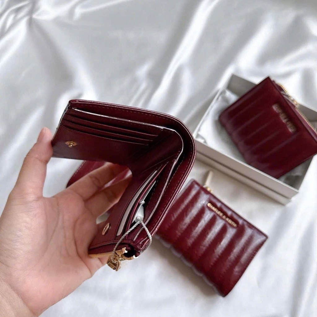 PHỤ KIỆN - VÍ CHARLES & KEITH NỮ ĐỎ