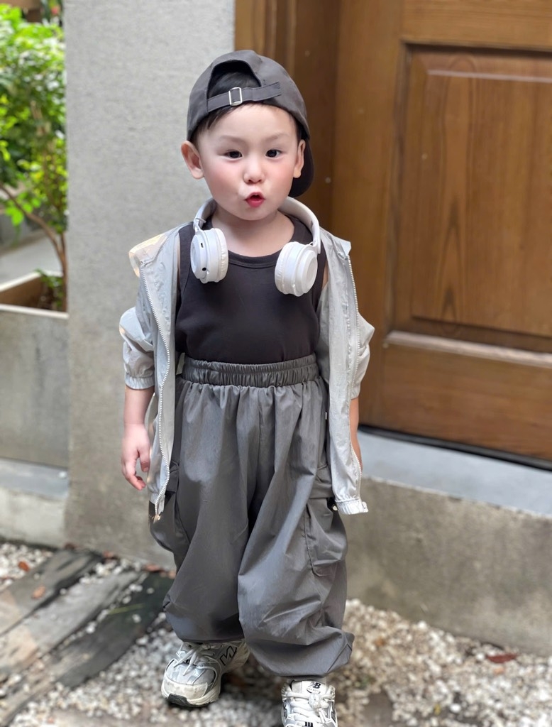 SET 3 QUẦN DÀI GIÓ TÚI HỘP ĐEN BE XÁM BÉ TRAI SẴN