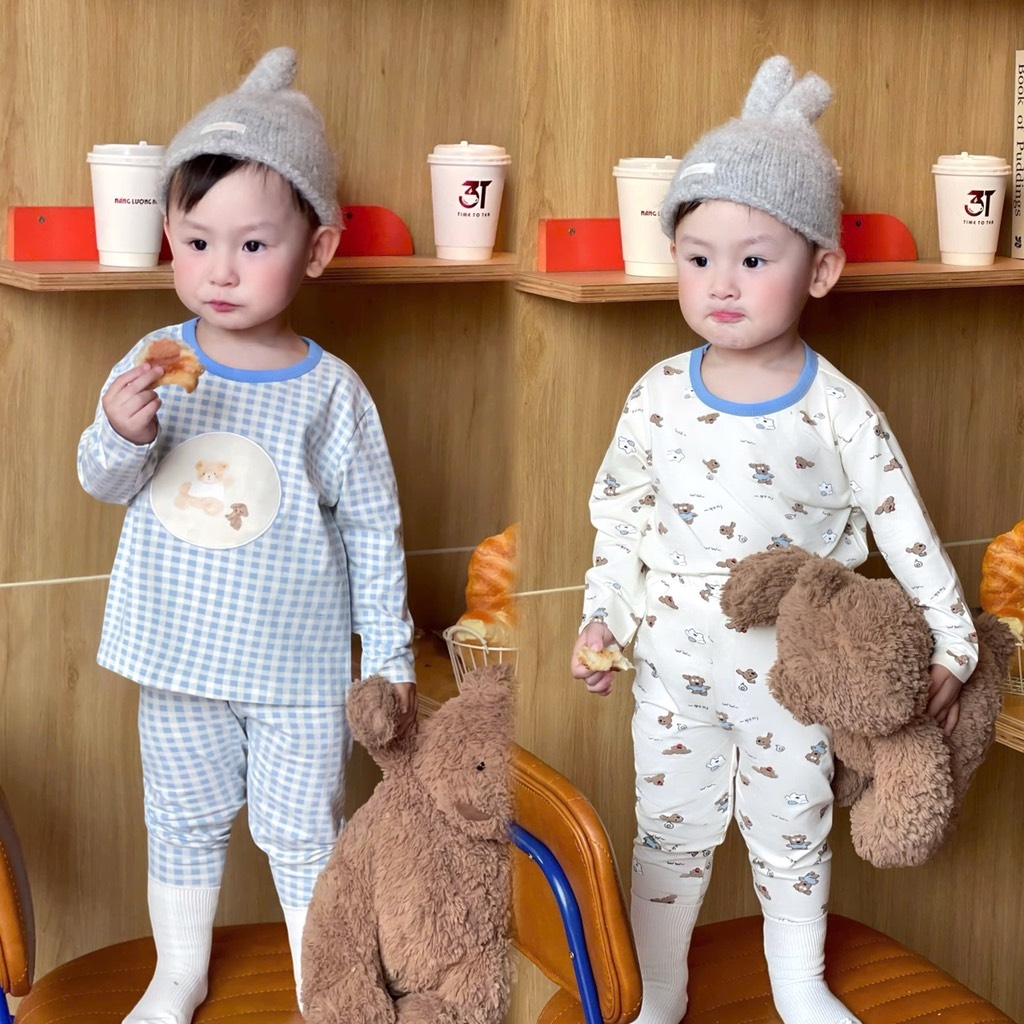 SET 2 BỘ DÀI GẤU XANH BÉ TRAI