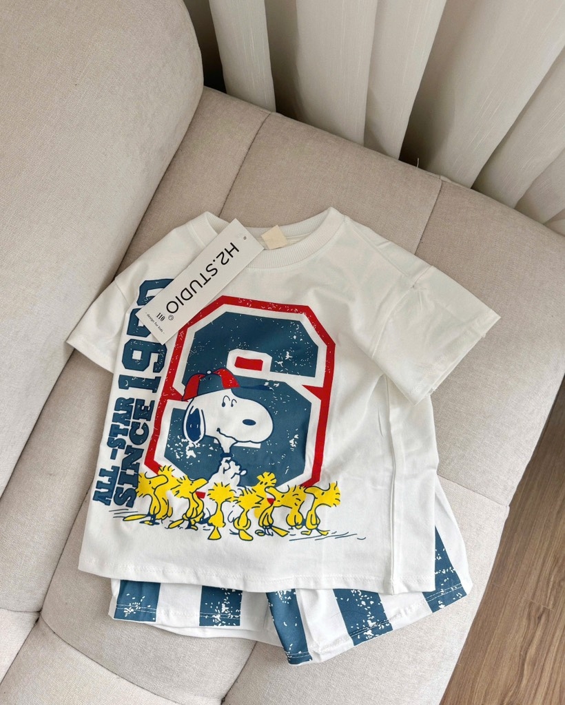 SET BỘ CHÚ CHÓ SNOOPY QUẦN ĐÙI KẺ BÉ TRAI