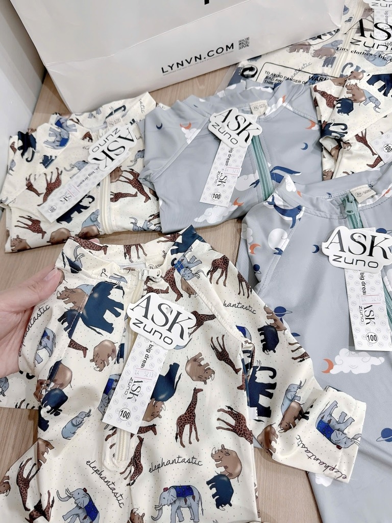 ĐỒ BƠI - SET 2 BỘ BIKINI ANIMALS BÉ TRAI( xả 99k )