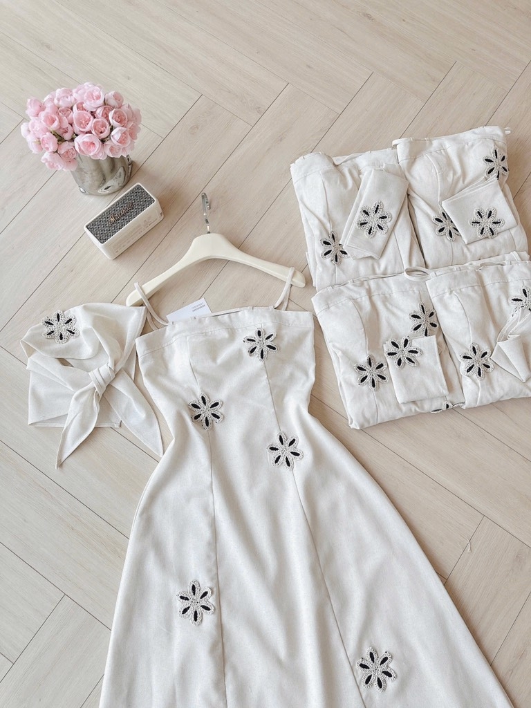 VÁY ĐÍNH HOẠ TIẾT CAO CẤP NỮ