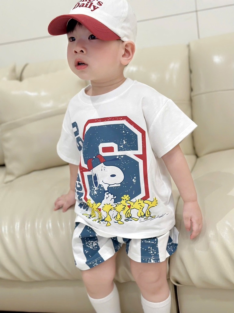 SET BỘ CHÚ CHÓ SNOOPY QUẦN ĐÙI KẺ BÉ TRAI