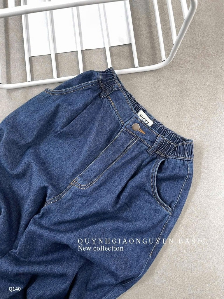QUẦN BÒ SUÔNG XANH CHUN SAU 1 CÚC NỮ SẴN (SALE 105k)