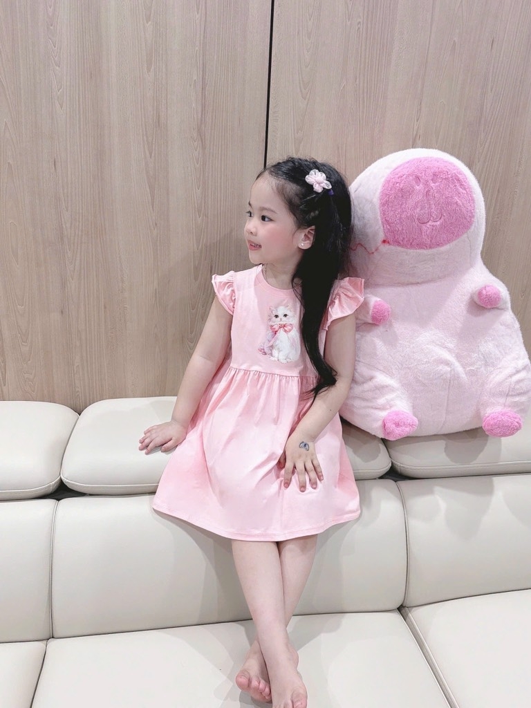 SET 2 VÁY CÁNH TIÊN MÈO HOA NHÍ BÉ GÁI(XẢ 89k)