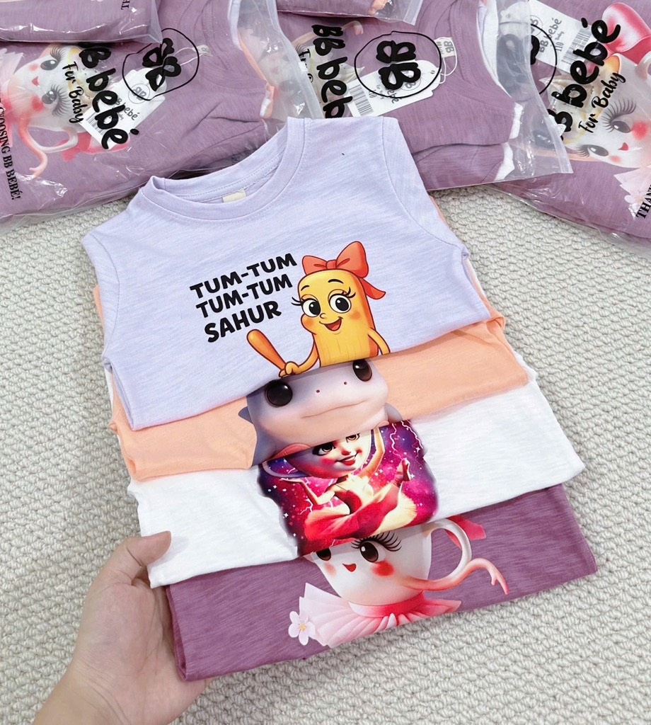 SET 4 ÁO XƯỚC HH CAPUCHINO XAHUR DÀI TAY BÉ GÁI