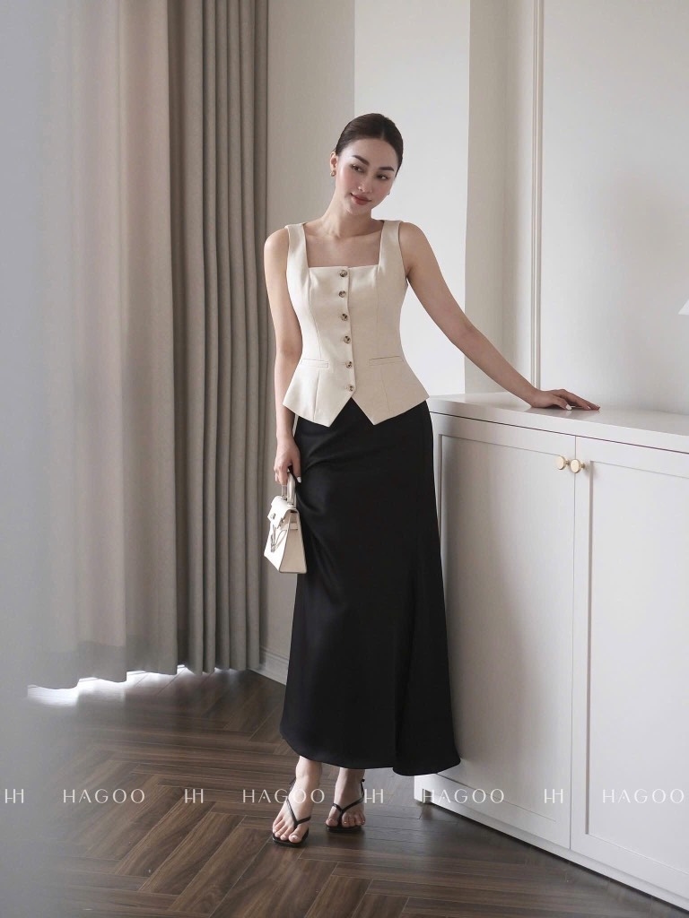 VÁY LỤA ZR ĐUÔI CÁ CẠP LIỀN 2 MẦU NỮ SẴN