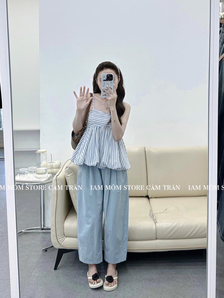 SET ÁO 2S NỮ MIX QUẦN THỤNG SẴN(sale 135k)