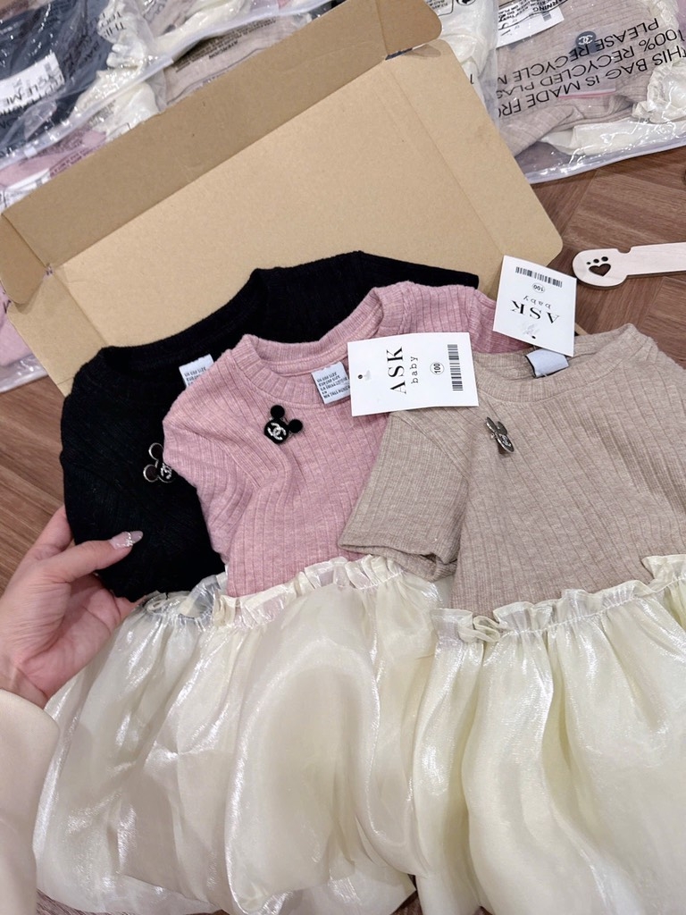 SET BỘ PHỐI BÈO BỒNG BÍ BÉ GÁI SẴN (SALE 75k)
