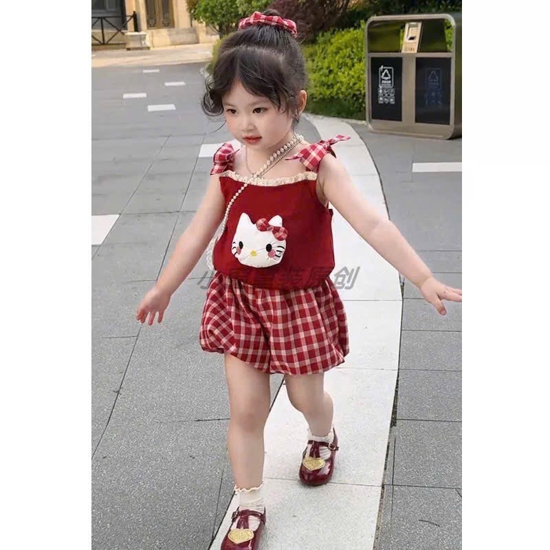 SÉT BỘ HELLO KITTY QUẦN BÍ BÉ GÁI SẴN(SALE 70k)