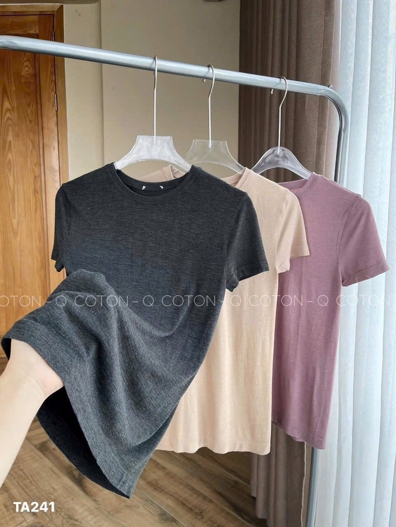 SET BA ÁO THUN TRƠN NỮ