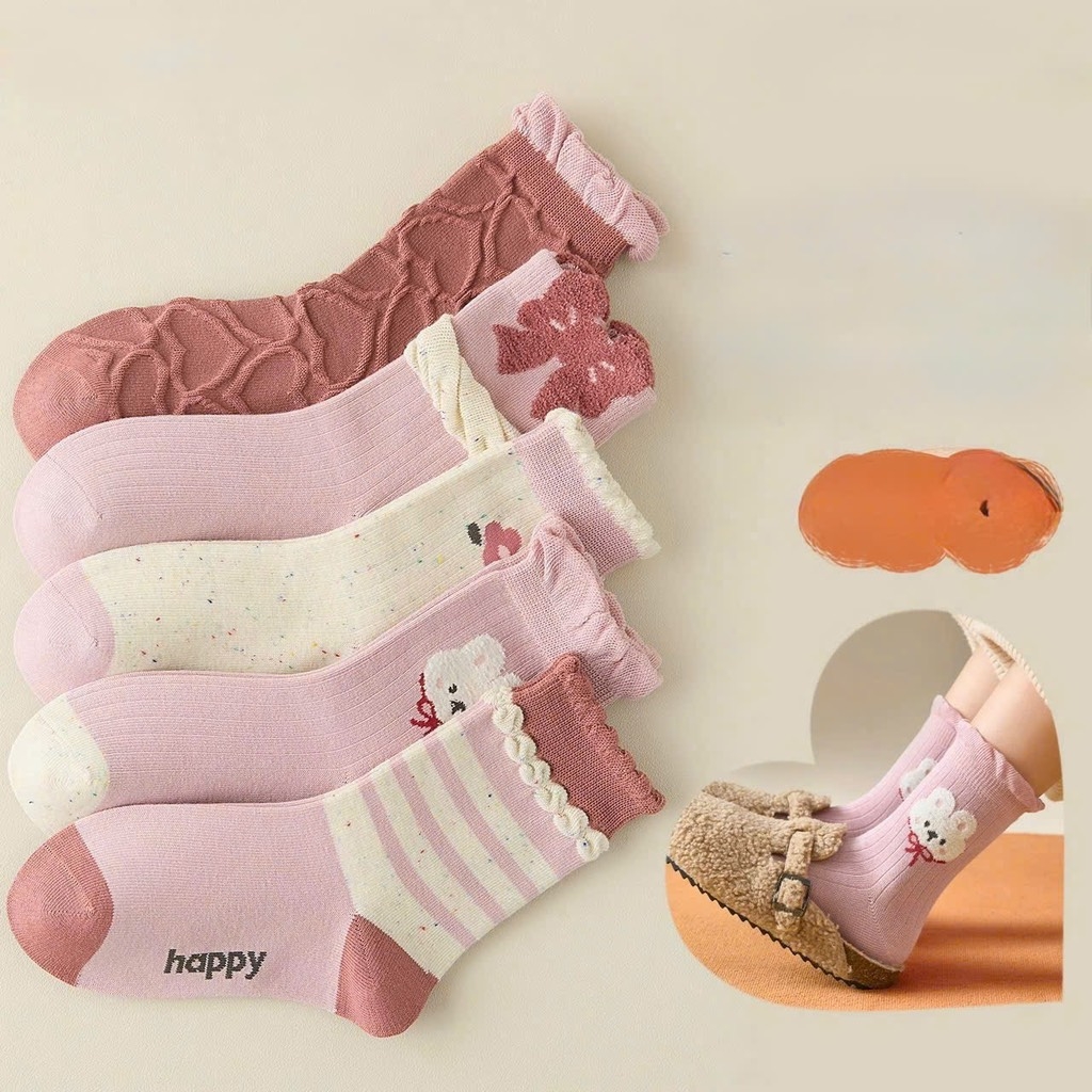 SET TẤT TONE HỒNG BÉ GÁI